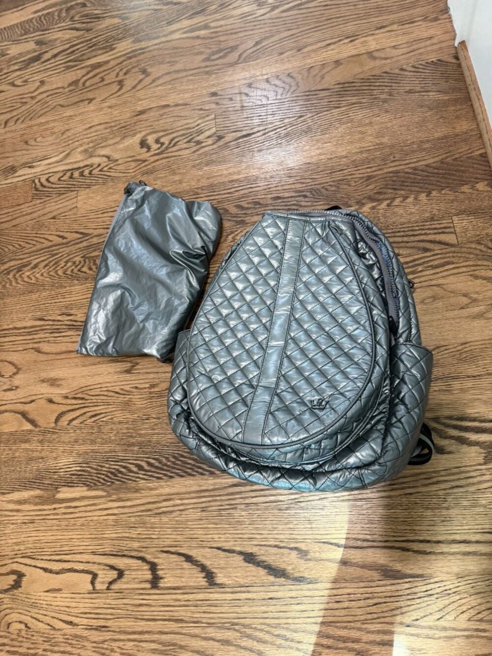 Oliver Thomas 24 + 7 Quilted Tennis backpack gunmetal